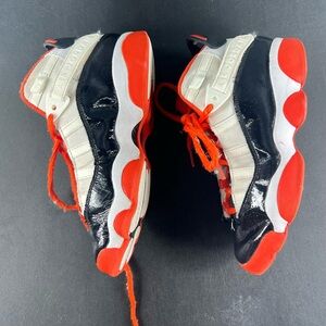 Nike Air Jordan 6 Rings Youth (4 Y ) Shoes White Black Team Orange DV1345-108